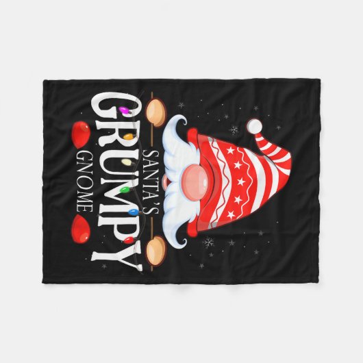 Couverture Polaire Santa's Mpy Gnome Matching Christmas Pajama  (Devant (Horizontal))