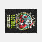 Couverture Polaire Santa's Tactical Workshop Santa Has Guns And Chris (Devant (Horizontal))