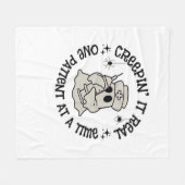 Couverture Polaire Santé Halloween, Le Creeping It Real Un Patient (Devant (Horizontal))