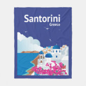 Couverture Polaire Santorini Grèce (Devant)