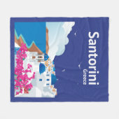 Couverture Polaire Santorini Grèce (Devant (Horizontal))