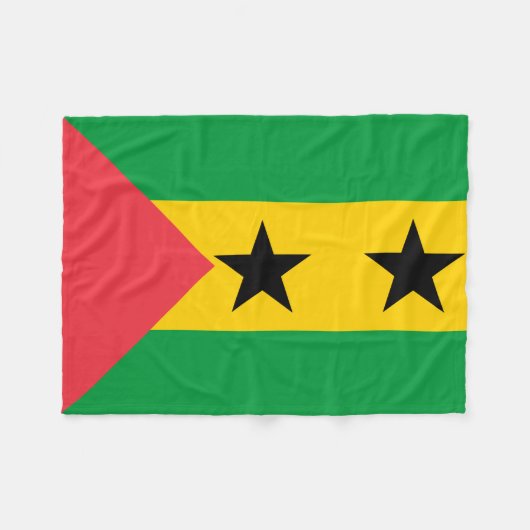 Couverture Polaire Sao Tome and Principe Flag (Devant (Horizontal))