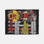 Couverture Polaire Sapeur-pompier je suis la tempête (Devant (Horizontal))