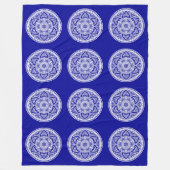 Couverture Polaire Sapphire Mandala (Devant)