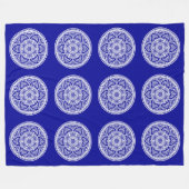 Couverture Polaire Sapphire Mandala (Devant (Horizontal))