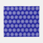 Couverture Polaire Sapphire Mandala (Devant (Horizontal))