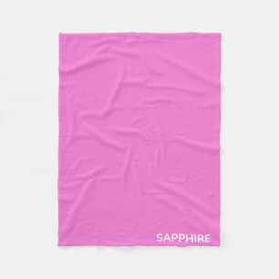 Couverture Polaire Sapphire pink colour