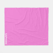 Couverture Polaire Sapphire pink colour (Devant (Horizontal))