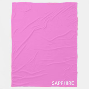 Couverture Polaire Sapphire pink colour