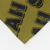 Couverture Polaire Sarah, caractère noir d'orphelin, texte affligé (Coin)