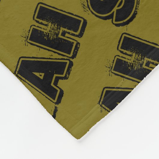 Couverture Polaire Sarah, caractère noir d'orphelin, texte affligé (Coin)