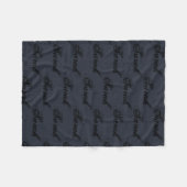 Couverture Polaire Sarah de motif noir et rustique orphelin de (Devant (Horizontal))