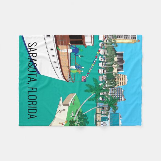 Couverture Polaire Sarasota Floride (Devant (Horizontal))