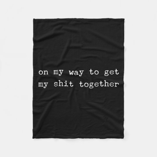 Couverture Polaire Sarcastic Quote Work Saying Snarky Gift Profanity  (Devant)