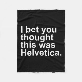 Couverture Polaire Sarcastique Helvetica Design Cadeau Graphique Desi