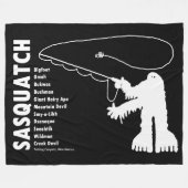 Couverture Polaire Sasquatch Angler Petroglyph (Devant (Horizontal))