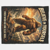 Couverture Polaire Sasquatch Bigfoot (Devant (Horizontal))
