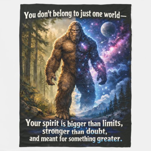 Couverture Polaire Sasquatch Bigfoot (Devant)