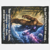 Couverture Polaire Sasquatch Bigfoot (Devant (Horizontal))