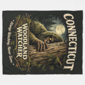 Couverture Polaire Sasquatch Bigfoot (Devant (Horizontal))