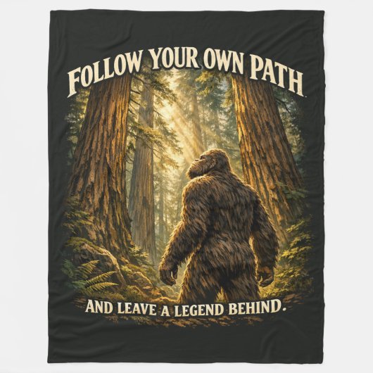 Couverture Polaire Sasquatch Bigfoot (Devant)
