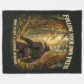 Couverture Polaire Sasquatch Bigfoot (Devant (Horizontal))