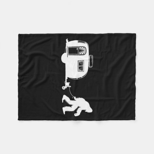 Couverture Polaire Sasquatch Rv Motorhome Camng Bigfoot Campervan Fun (Devant (Horizontal))