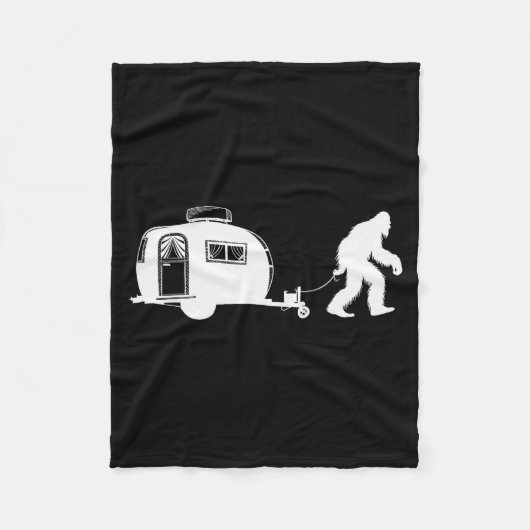 Couverture Polaire Sasquatch Rv Motorhome Camng Bigfoot Campervan Fun (Devant)