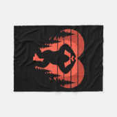 Couverture Polaire Sasquatch Valentine's Day - Bigfoot Heart Sungles  (Devant (Horizontal))
