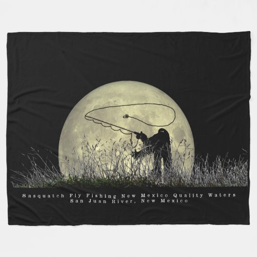 Couverture Polaire Sasquatch Vol Pêche Fleece Blanche (Devant (Horizontal))