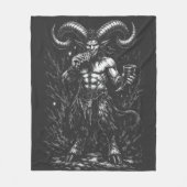 Couverture Polaire Satyre d'hiver cornu — par BurnsInHell (Devant)