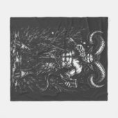 Couverture Polaire Satyre d'hiver cornu — par BurnsInHell (Devant (Horizontal))