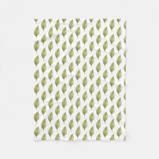 Couverture Polaire Sauge Feuilles Murmurantes (Devant)