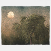 Couverture Polaire Saule au coucher du soleil (Devant (Horizontal))