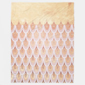 Couverture Polaire Saumon brillant Parties scintillant rose Sirène éc (Devant)