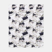 Couverture Polaire Saut du jet d'ouatine de peluche de barzoï (Devant)