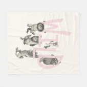 Couverture Polaire SAUVAGE | Wild Things et Max - Rose (Devant (Horizontal))