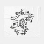 Couverture Polaire Sauvez le drame pour votre lama (Devant (Horizontal))