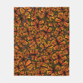 Couverture Polaire Sauvez les monarques papillon orange monarque noir (Devant)