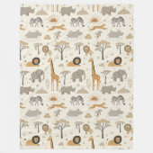 Couverture Polaire Savanna Sunrise Safari Pattern ID1259 (Devant)