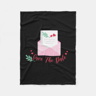 Couverture Polaire "Save the date" pour mariage