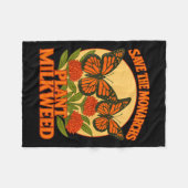 Couverture Polaire Save The Monarchs Plant Some Milkweed Butterfly Gi (Devant (Horizontal))