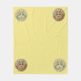Couverture Polaire Savoy Logo blanket yellow