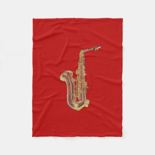 Couverture Polaire Saxophone (Devant)
