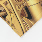 Couverture Polaire Saxophone et note musicale Saxophoniste Musique Ba (Coin)