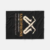 Couverture Polaire Saxophone - Saxophone - Définition (Devant (Horizontal))