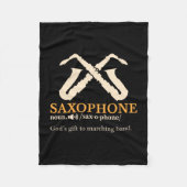 Couverture Polaire Saxophone - Saxophone - Définition (Devant)