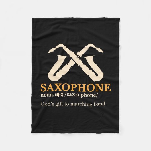 Couverture Polaire Saxophone - Saxophone - Définition (Devant)