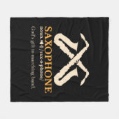 Couverture Polaire Saxophone - Saxophone - Définition (Devant (Horizontal))
