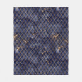 Couverture Polaire Scales Dragon Shimmergeant Navy & Gold Sparkles (Devant)